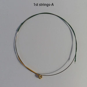 high quality golden colored violin strings set professional nylon