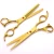 Import High Quality Golden scissors hair professional hair cutting thinning shears hairdressing scissors from Pakistan