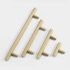 High Quality Kitchen Cabine Closet Drawer Gold Solid Pure Brass Furniture Handles