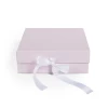High Quality magnetic pink foldable box ribbon wedding shipping cardboard custom gift packaging paper boxes with custom logo