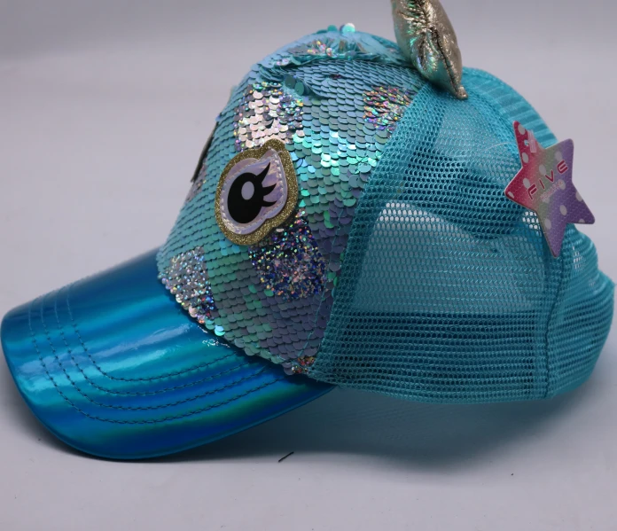 High Quality New Arrival Fashion Custom Sequin Baseball Cap Kids Winter Caps Hat