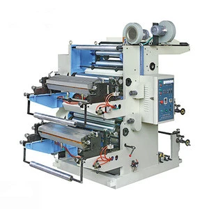 High quality small 2 color plastic paper non woven bag printing machine price