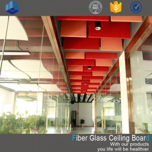high quality sound absorbing fiberglass drop ceiling tiles