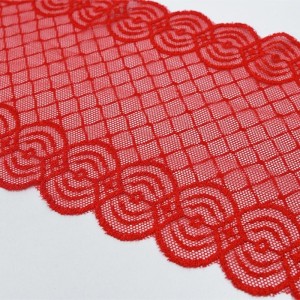 High Quality Stretch 90%Nylon 10%Spandex Lace Fabric for Underwear 6888