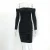 Import High quality Vintage black velvet premium elegant dress off shoulder long sleeve evening dress from China