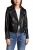 Import High Quality Wholesales PU Leather Jacket Women Black Biker Motorcycle Leather Jackets from China