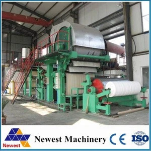 High speed 2400 type rice straw paper machine/tissue paper production line/paper manufacturing machine