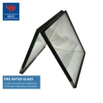 High Temperature Resistant 2 hour fire-proof heat resistant glass for building