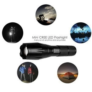 Hight Quality A100 XM-L2 High Lumens Waterproof Tactical Flashlight Zoomable LED Flashlight with Rechargeable Battery