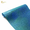 Holographic 3D heat transfer vinyl film PET heat transfer Aqua color vinyl for number logo label trademark and embroidery