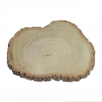 Home decoration custom wood natural wooden rafts decorations slice tray