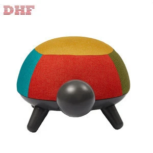 Home furniture PP Animal Shape Ottoman Chair Stool With Fabric Cover