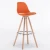 Import Home furniture wholesale wooden bar chairs modern PU leather counter barstools from China