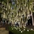 Import Home Garden Party Outdoor Holiday Waterproof Meteor Shower Christmas Tree Decoration Lights Solar Light from China
