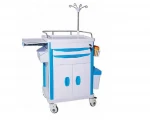 Hospital ABS medical resuscitation cart resuscitation trolley  crash cart trolley emergency trolley