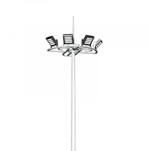 hot dipped gavanized 10m single arm street light pole high mast light pole