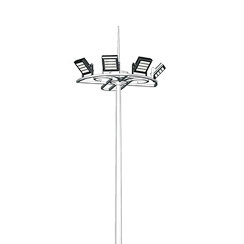 hot dipped gavanized 10m single arm street light pole high mast light pole