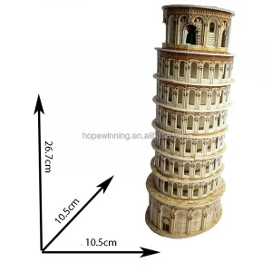 Hot New Foam Product World Architecture Leaning Tower of Pisa 3d Kids Puzzle