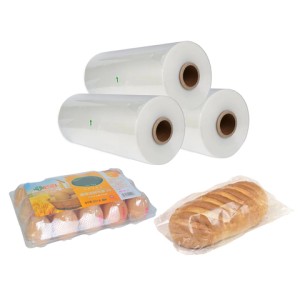 Hot Perforated Pof Film Packaging Plastic Roll Film Hand Stretch Film Shrink Wrap Shipping Clear Plastic
