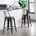 hot sale best price quality modern cheap steel back rest bar stool chair