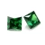 Import hot sale emerald green square princess cut cubic zircon loose gemstone CZ for jewelry from China