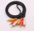 Import hot sale high grade 1.5m 3RCA to 3RCA Stereo AV Audio Video extension high grade Cable from China