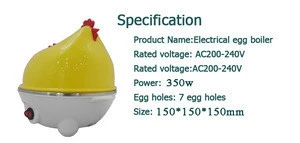 Hot Sale Home Kitchen Portable Push-Button Switch Automatic Power OFF Safety Rapid Mini Egg Cooker/Egg Boiler/Steamer