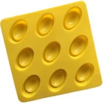 Hot Sale Mini shoe-shaped gold ingot 9 holes Silicone cake chocolate soap ice silicone mold mould