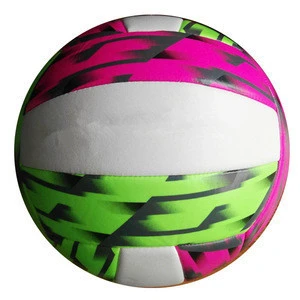 Hot Sale Official Size PVC Machine Stitched Beach Colorful Volleyball