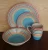 Import hot sale porcelain dinnerware set, colorful ceramicware set from China