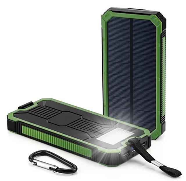 Hot sale Portable Travel waterproof Solar Power Bank 10000mah 20000mAh solar charger for charging all mobile phones
