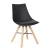 Import Hot Sale PP Armless Wooden Leg chair With PU Cushion Dining Chair For Restaurant Coffee Bar Shop from China