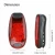 Import Hot Sale Rear bicycle light helmet Red Warning LED bike lights Backpack Safety bike necessary Running night light from China