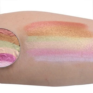 Hot Sale Six-color Rainbow High-gloss Eye Shadow