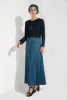 Hot sale soft arabic clothes women islamic dress in stock skirt islamic clothing blue islamic clothing for girls