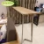 Hot sale solid wood european oak table bar furniture / high bar table wooden with metal legs