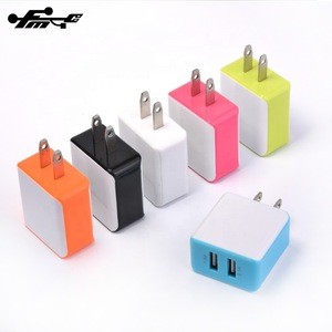 Hot sale universal 5v 2a usb wall charger us plug, dual usb for iphone and for samsung wall charger