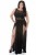 Import Hot See Through Lace Dress Wholesale Womens Sexy Plus Size Reign Maxi Dress Prom XXL Size With High Slit Design from China