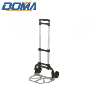 Hot selling foldable hand truck with two wheels metal folding aluminum trolley