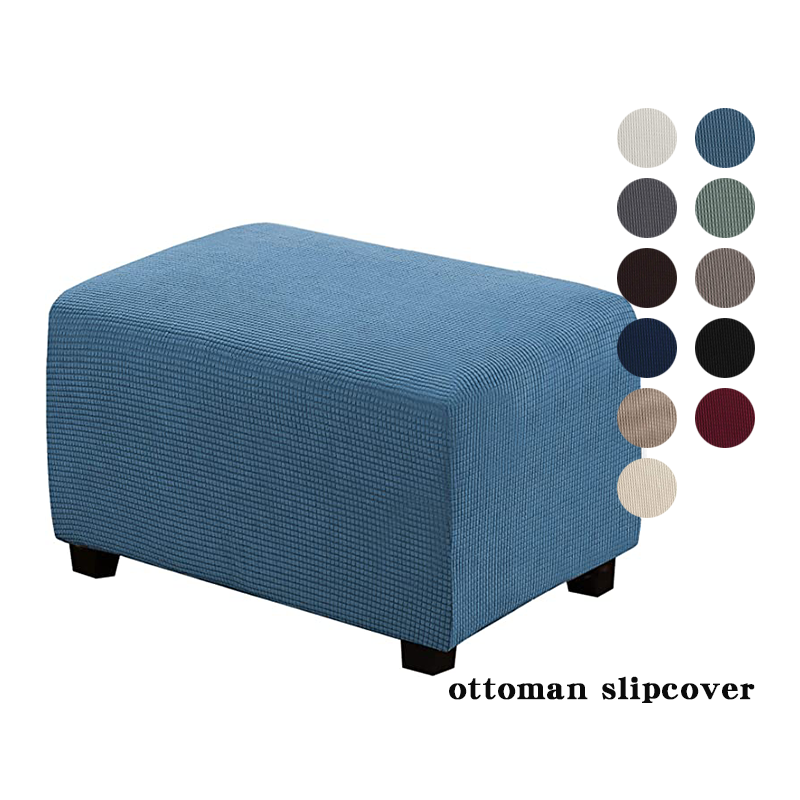Hot Selling Jacquard Stretch Material Ottoman Slipcover Sofa Cover