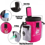Hot Tailed Eco-friendly Blue Dog Treat Training  Pouch Bag With Belt Clip Drawstring Closure For Pet  Food Snack Storage Holder