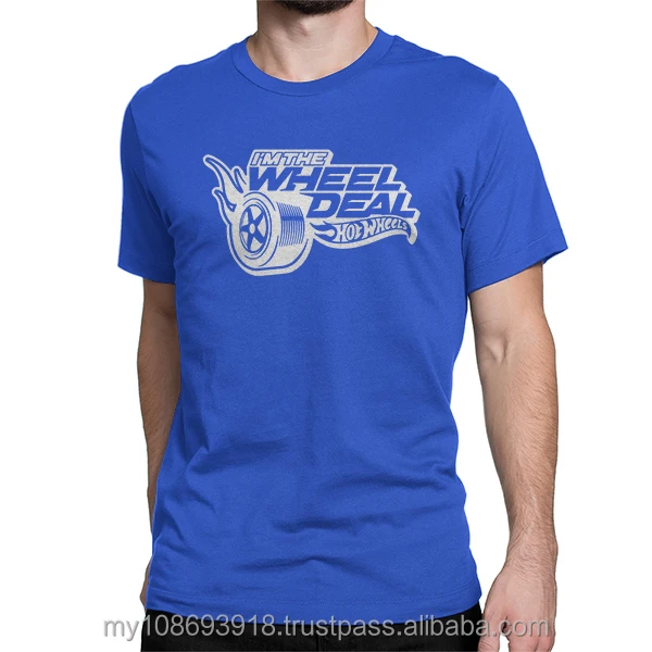 Hot wheels Wheel Deal Custom Design Graphic Cotton Men&#x27;s T-Shirt DTG Printing