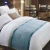 Import hotel White or plain stripe style 100% combed cotton bedding flat sheet, pillow cover,duvet cover from China
