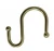 Import hotselling metal rings shower curtain hooks Metal S style hooks from China