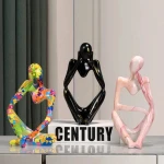Hottest Eco-friendly Natural Resin Thinker Statue Resin Home Decor Items
