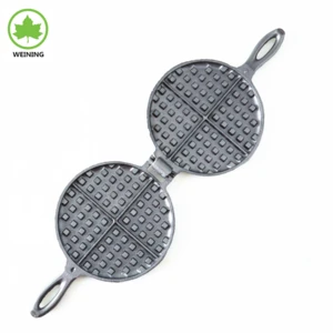 Household cast iron waffle pan cake tools for kitchen