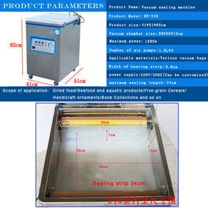 hr-340  a  hot selling vacuum sealing machine for chicken,fish,meat