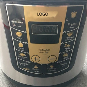 HZW60 4L to 12L suggo OEM electric commercial LED digital programmable pressure cooker