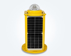 ICAO Red FS810 LED solar obstruction light for obstacle lighting beacon