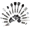 In stock of 25 Pieces kitchen utensil kit holder stainless steel Nylon Kitchen Cooking Utensils